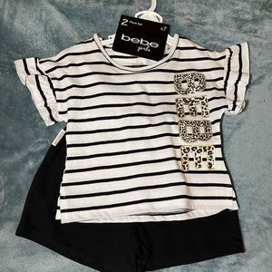 Girls Bebe shorts set
